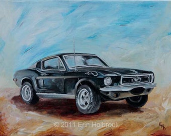 Classic Car Portraits - Custom Classic Car Painting, Vintage Car Art, Car Enthusiast Gift, Acrylic Painting