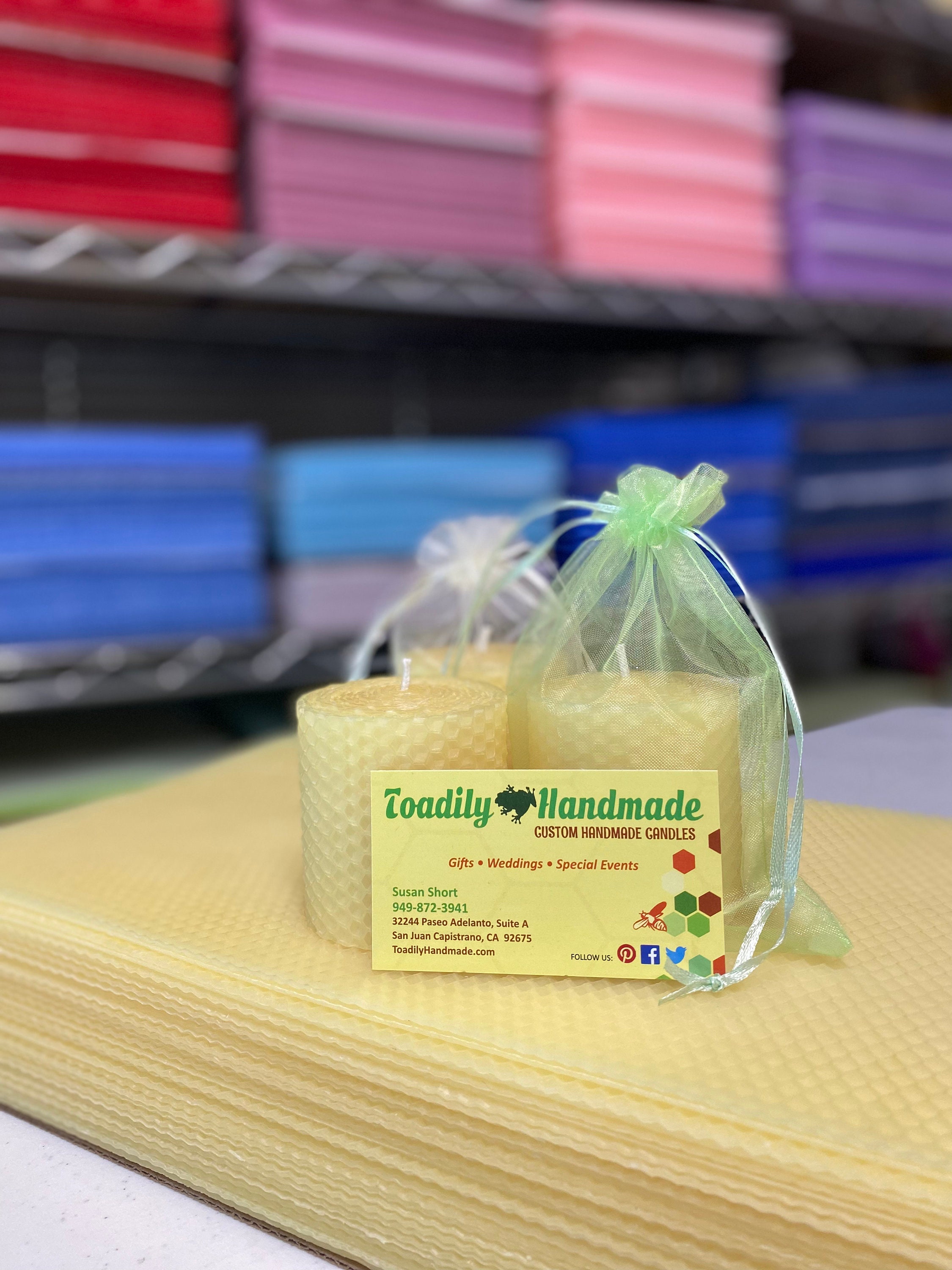 100% Beeswax Honeycomb Candle Sheets - 10 Full Size Sheets - Etsy Ireland