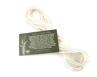 Square Braid Cotton Candle Wick - Assorted Sizes
