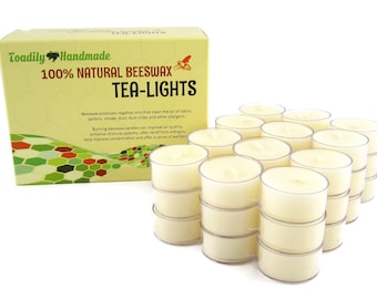 Beeswax Tea Lights in Ivory - Free Shipping!