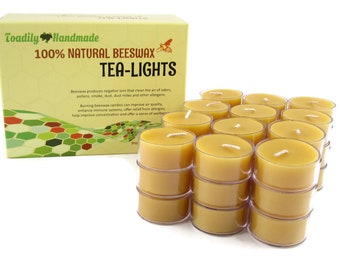 Beeswax Tea Lights in Natural - Free Shipping!