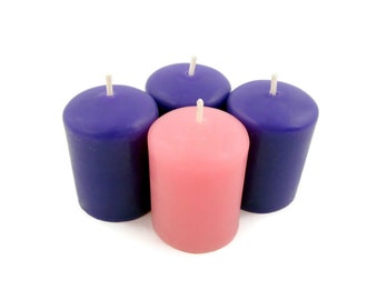 Advent Votives - Set of 4