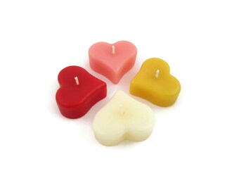 Floating Heart Candles - Set of 4