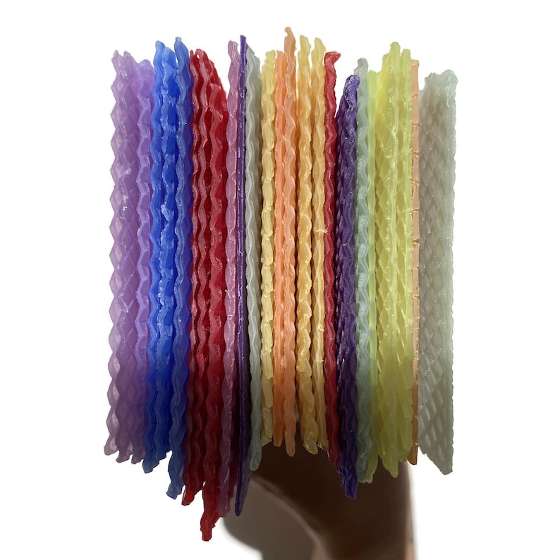 1 pound, 30 pieces, of Assorted beeswax scrap pieces.