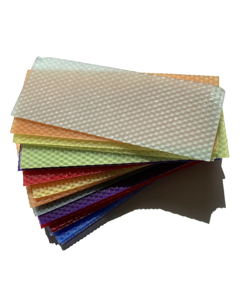 1 pound, 30 pieces, of Assorted beeswax scrap pieces.