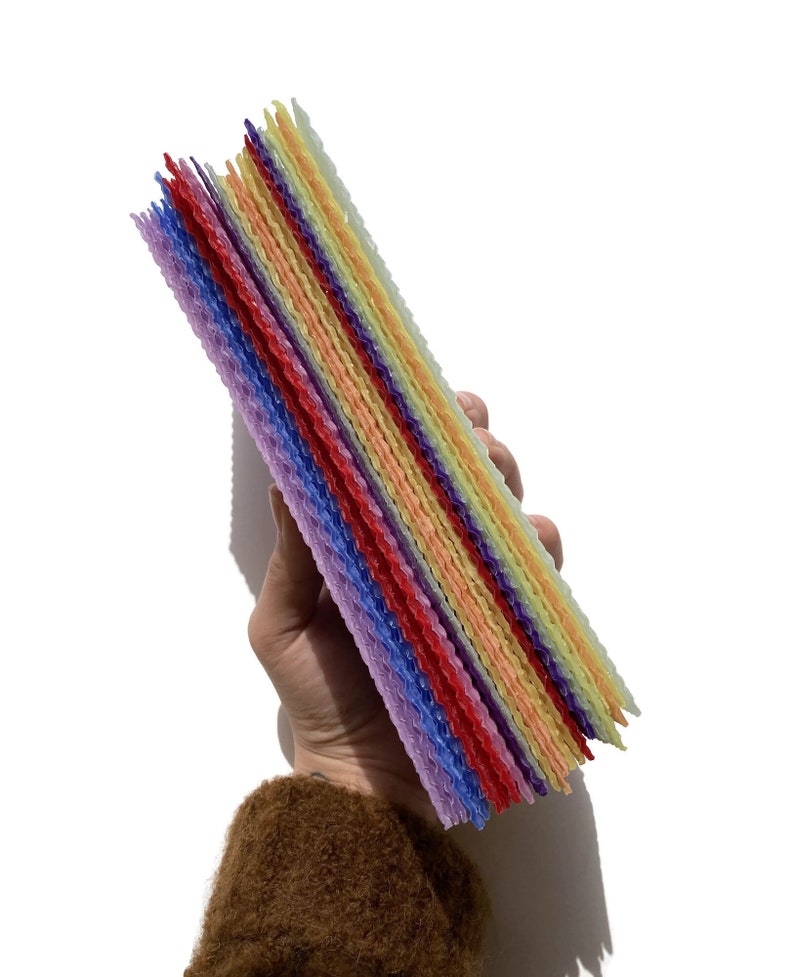 1 pound, 30 pieces, of Assorted beeswax scrap pieces.