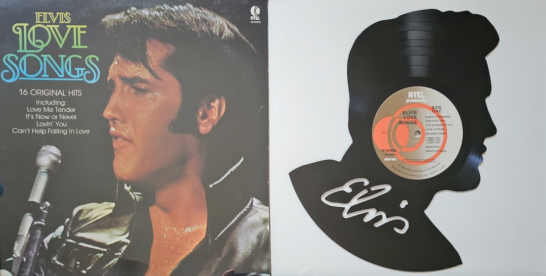 Elvis Album Cover and Record Profile Wall Decor - Etsy