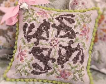 Rabbit Rabbit October PDF Cross Stitch Chart | Etsy