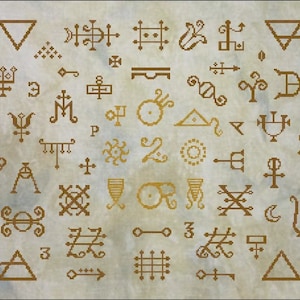Alchemistische romantiek - PDF-kruissteekpatroon