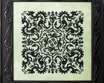 Elemental Dragons: Earth - PDF Cross Stitch Chart