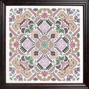 Quaker Geometric Puzzle - PDF Cross Stitch Chart