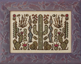 Arranging Cacti PDF Cross Stitch Chart