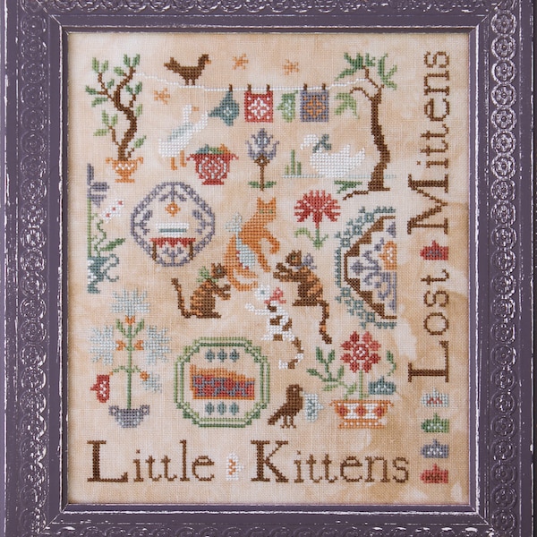 Three Little Kittens - PDF Cross Stitch Chart