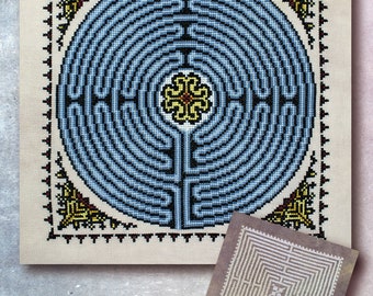 Chartres Labyrinth - PDF Cross Stitch Chart