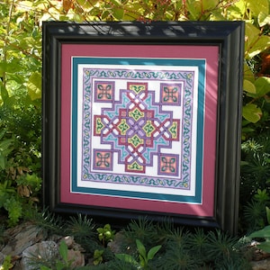 Dogwood Square - PDF Cross Stitch Pattern