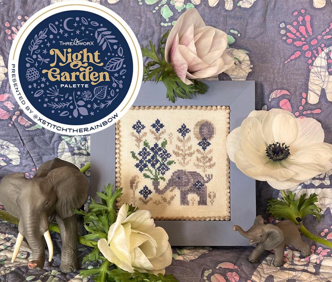 Present Nots Chart.pdf Forget-me-nots - PDF Cross Stitch Chart - Etsy