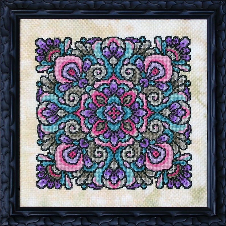 PDF Cross Stitch Chart Roll Your Own Mandala Petal Pusher