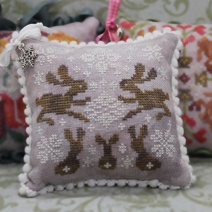 Konijn, Konijn - januari - PDF Cross Stitch Chart