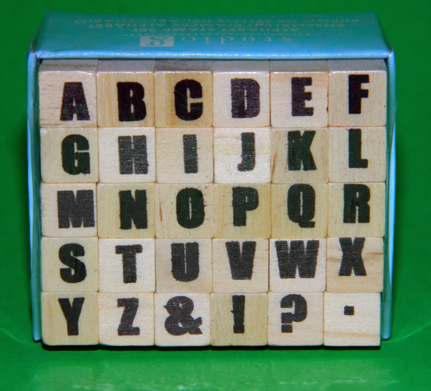 NEW Rubber Stamp Alphabet Set Extra Bold Font 30 Stamps Etsy