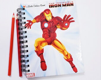 Iron Man, Diario reciclado del pequeño libro de oro, cuaderno