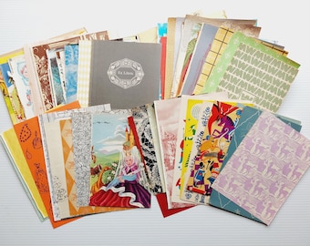 30 hojas completas de guardas vintage, imágenes de álbumes de recortes, paquete de manualidades, diario basura