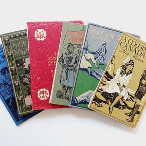 Set van 6 vintage boekomslagen, leeg voor junk-boekbinden, doe-het-zelfdagboeken, inlijsten
