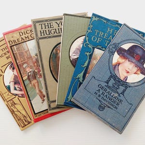 Set van 6 vintage boekomslagen, leeg voor junk-boekbinden, doe-het-zelfdagboeken, inlijsten