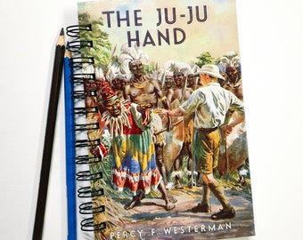 The Ju Ju Hand, 1954, diario y cuaderno de libros reciclados