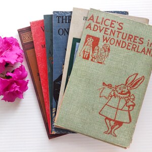 Set van 6 vintage boekomslagen, leeg voor boekbinden, doe-het-zelf-rommeltijdschriften, inlijsten