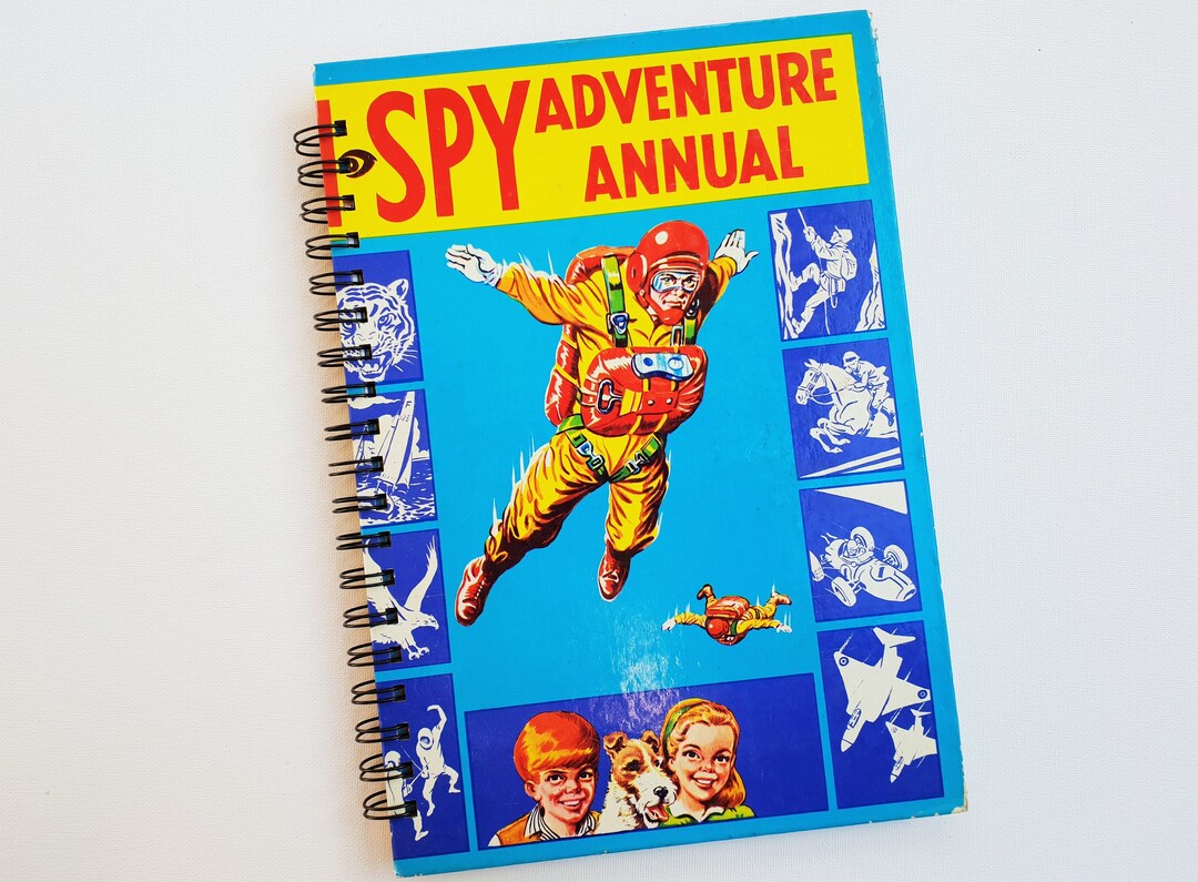 I Spy Adventure Annual, Recycled Book Journal, Notebook Etsy