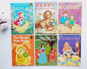 Set of 6 retro hardcovers, empty for junk bookbinding, DIY journals, framing
