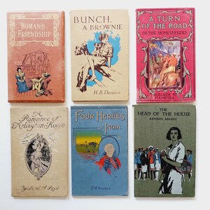 Set van 6 vintage boekomslagen, leeg voor junk-boekbinden, doe-het-zelfdagboeken, inlijsten