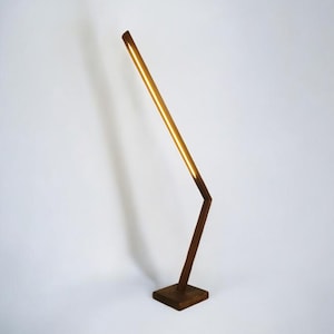 Wooden Lamp for Home - Wooden Modern Floor Lamp - Living Room Decor - Wooden Floor Lamp - Remote Control - Daylight Neon LED Floor Lamp