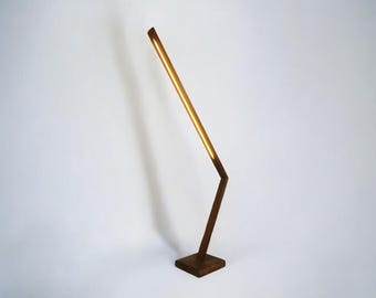 Wooden Lamp for Home - Wooden Modern Floor Lamp - Living Room Decor - Wooden Floor Lamp - Remote Control - Daylight Neon LED Floor Lamp