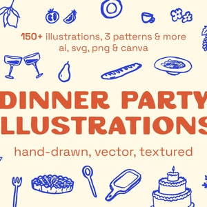 Etentje Illustraties
