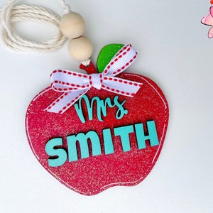 Teacher appreciation gift | Custom Teacher car charm | End of school gift | Personalized Teacher Gift | Teacher Bag Tag | Teacher Bag Charm