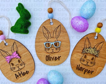 PERSONALIZED Easter Basket Tag Labels - A Fun Way to Personalize Your Baskets this Holiday!