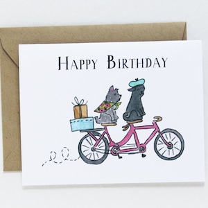 Tarjeta de feliz cumpleaños para perro