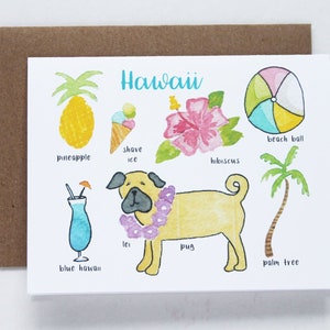 Tarjeta de felicitación de Hawái