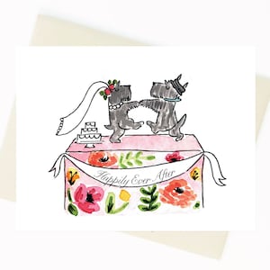 Matrimonio - Happily Ever After Scotties - Congratulazioni