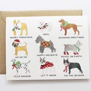 Holiday Greetings Dogs Card