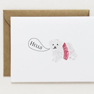 Tarjeta para cualquier ocasión: Tarjeta Hello Westie