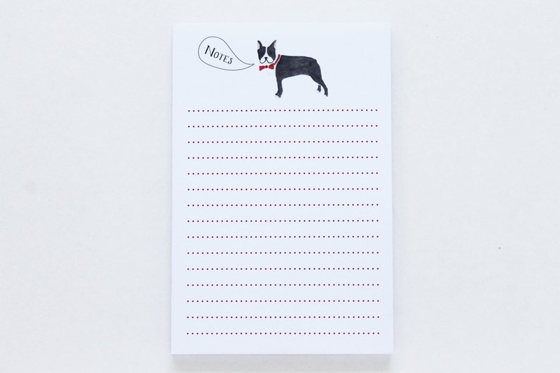 Notepad Boston Terrier Notes image 1