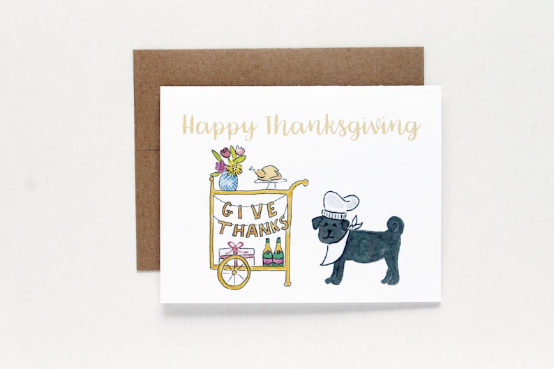 Thanksgiving Give Thanks Card Thanksgiving Card