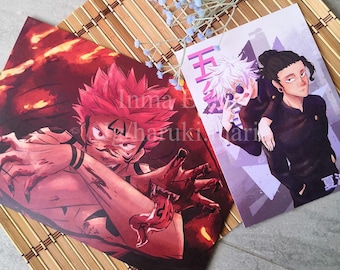 Prints Jujutsu Kaisen - Sukuna, Gojo and Geto
