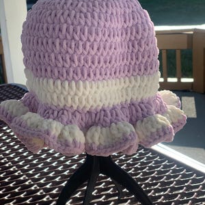 Crochet Ruffle Hat