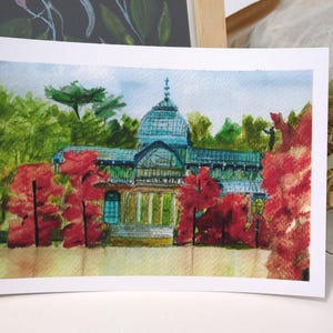 Stampa Crystal Palace in autunno (Madrid)