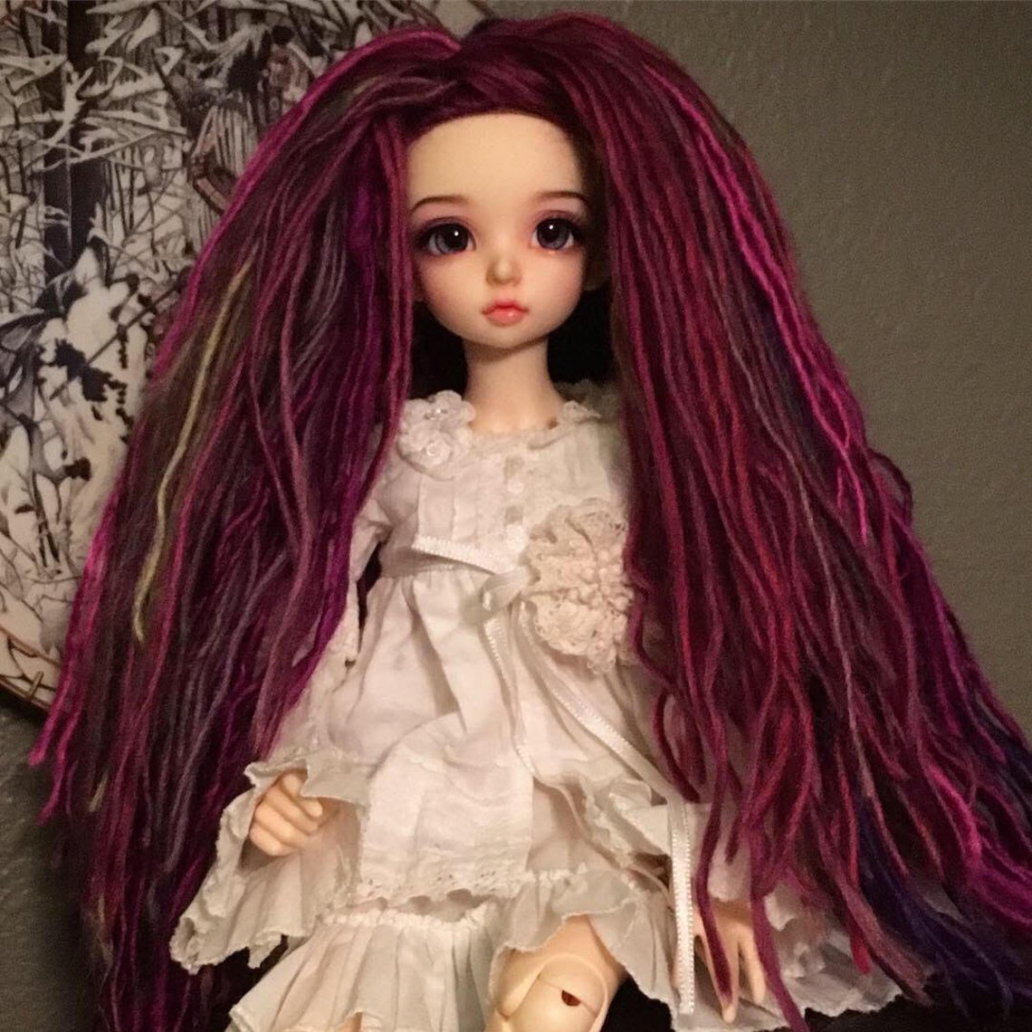 bjd yarn wig