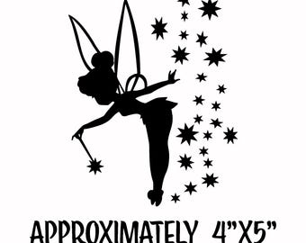 Tinkerbell Outline Disney Inspired Decals Stickers