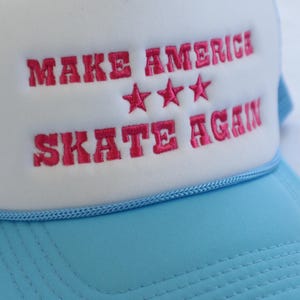 MAKE America SKATE AGAIN Hat Unisex/ Gift For The Roller Skating or Skateboard Lover| Roller Skate Gift Multiple New Colors Available